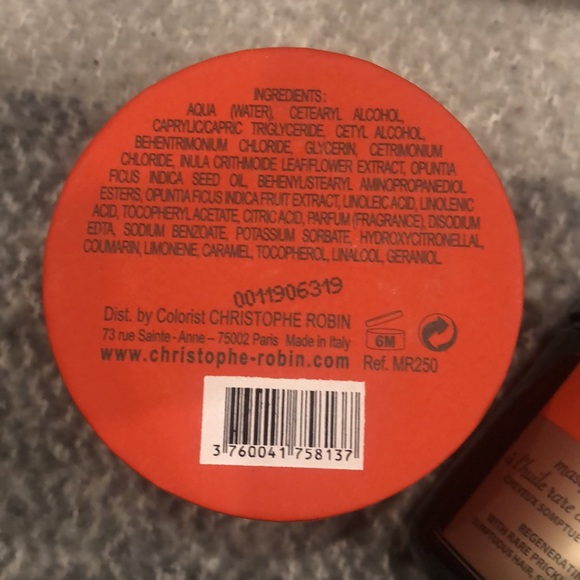CHRISTOPHE ROBIN Regenerating Hair Mask with Prickly Pear Seed Oil 250ml - Picture 4 of 4